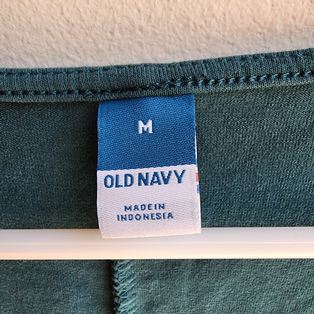 Old Navy Green/Teal Cap Sleeve Maxi Dress - Picture 10 of 14